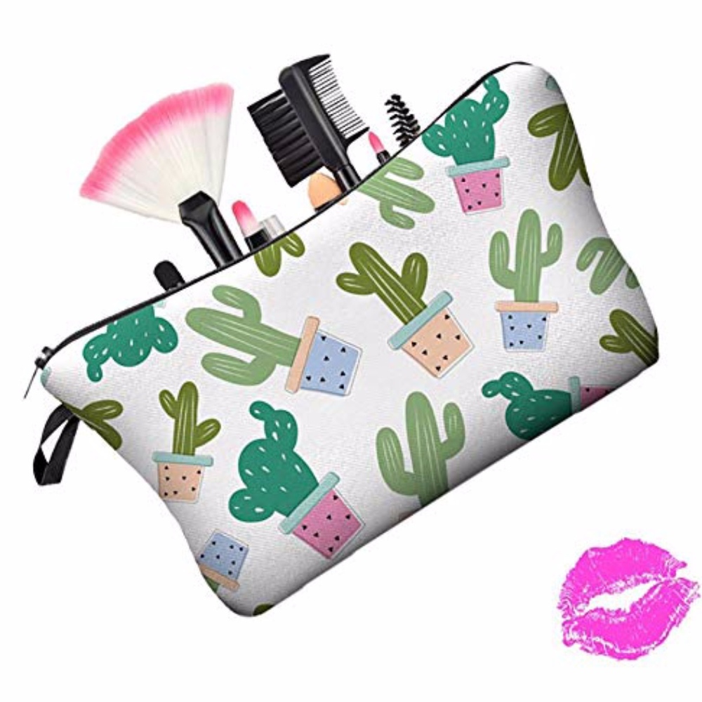 Adorable Cactus Clutch/Makeup Bag NWT - Picture 2 of 8